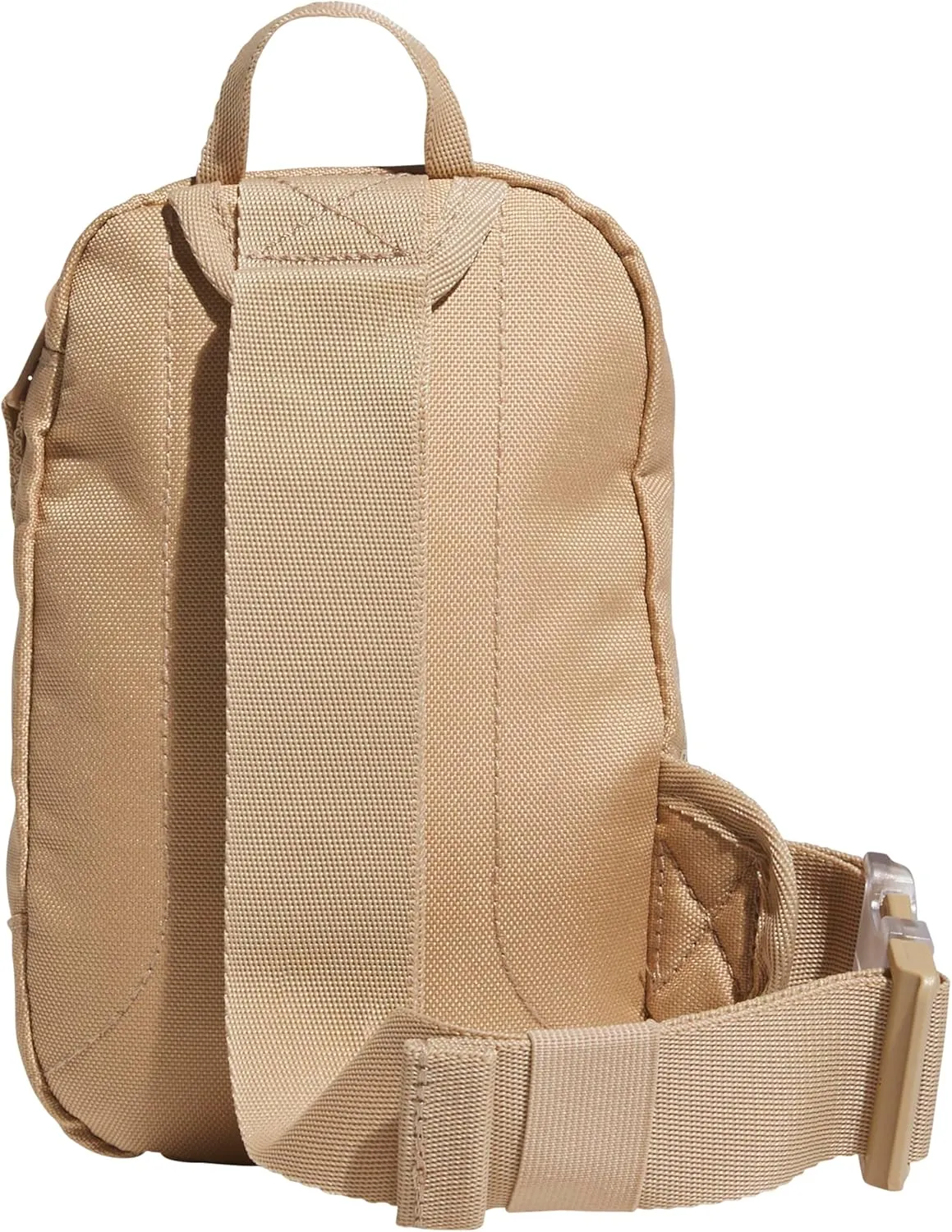 adidas Prime Mini Sling Crossbody Bag, Small Size for Festivals and Travel, Warm Sandstone Beige