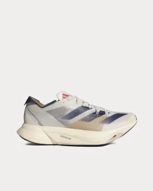 Adios Pro 3 Cloud White / Dark Blue / Gold Metallic Running Shoes