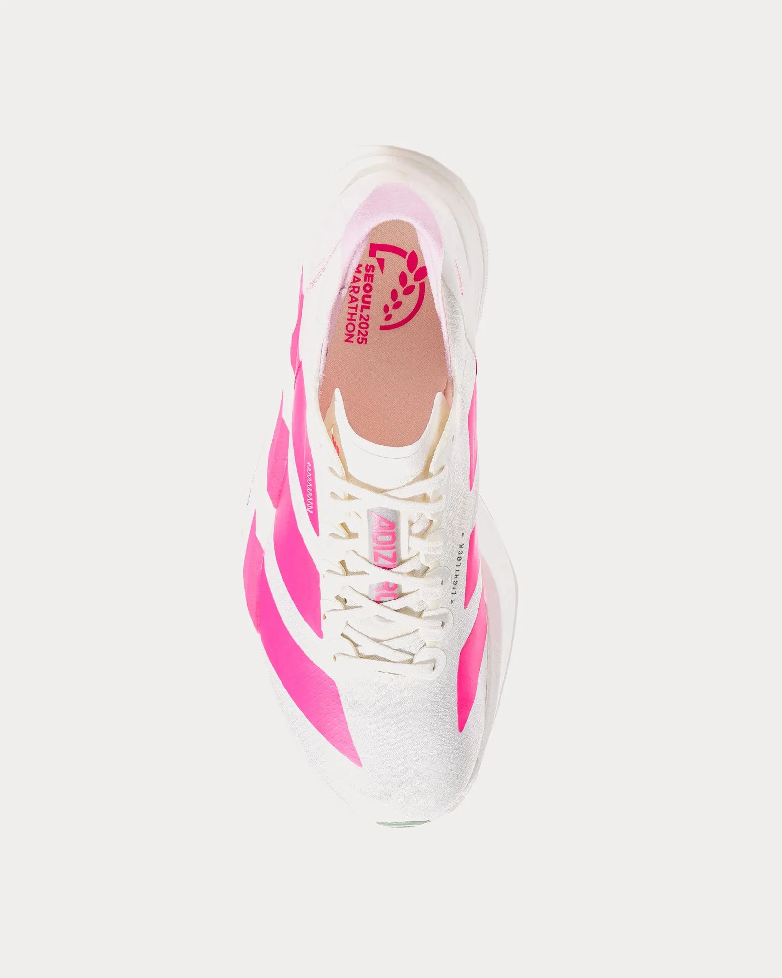Adizero EVO SL Off White / Lucid Pink / Silver Green Running Shoes