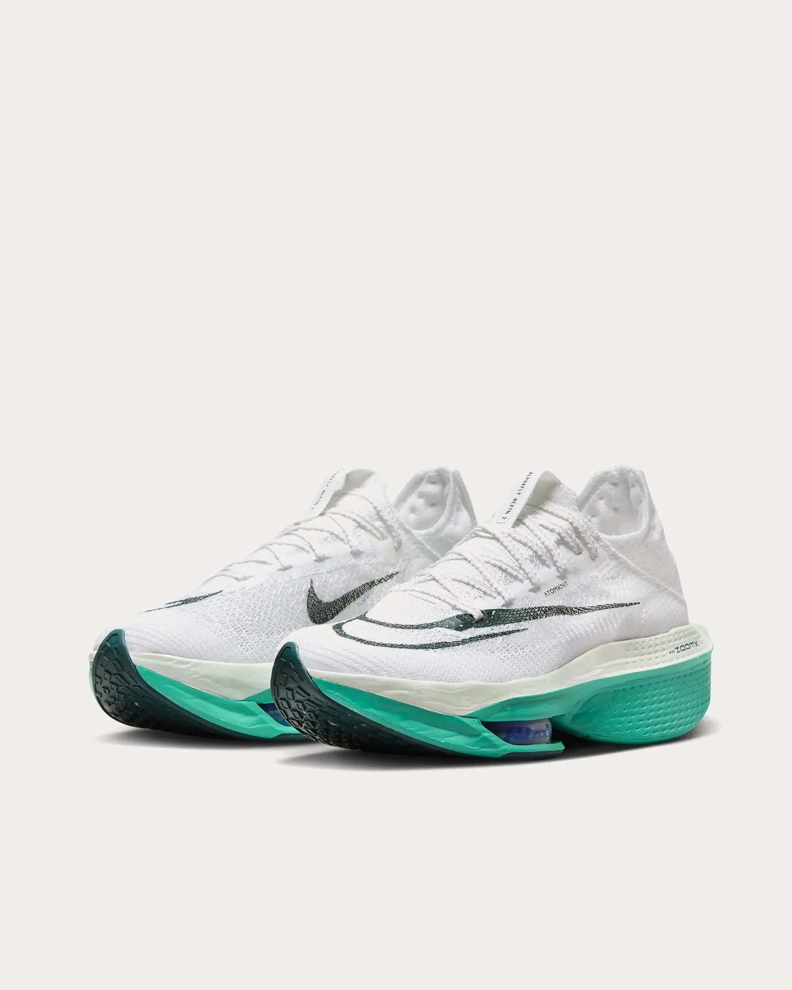 Alphafly 2 White / Clear Jade / Light Ultramarine / Deep Jungle Running Shoes