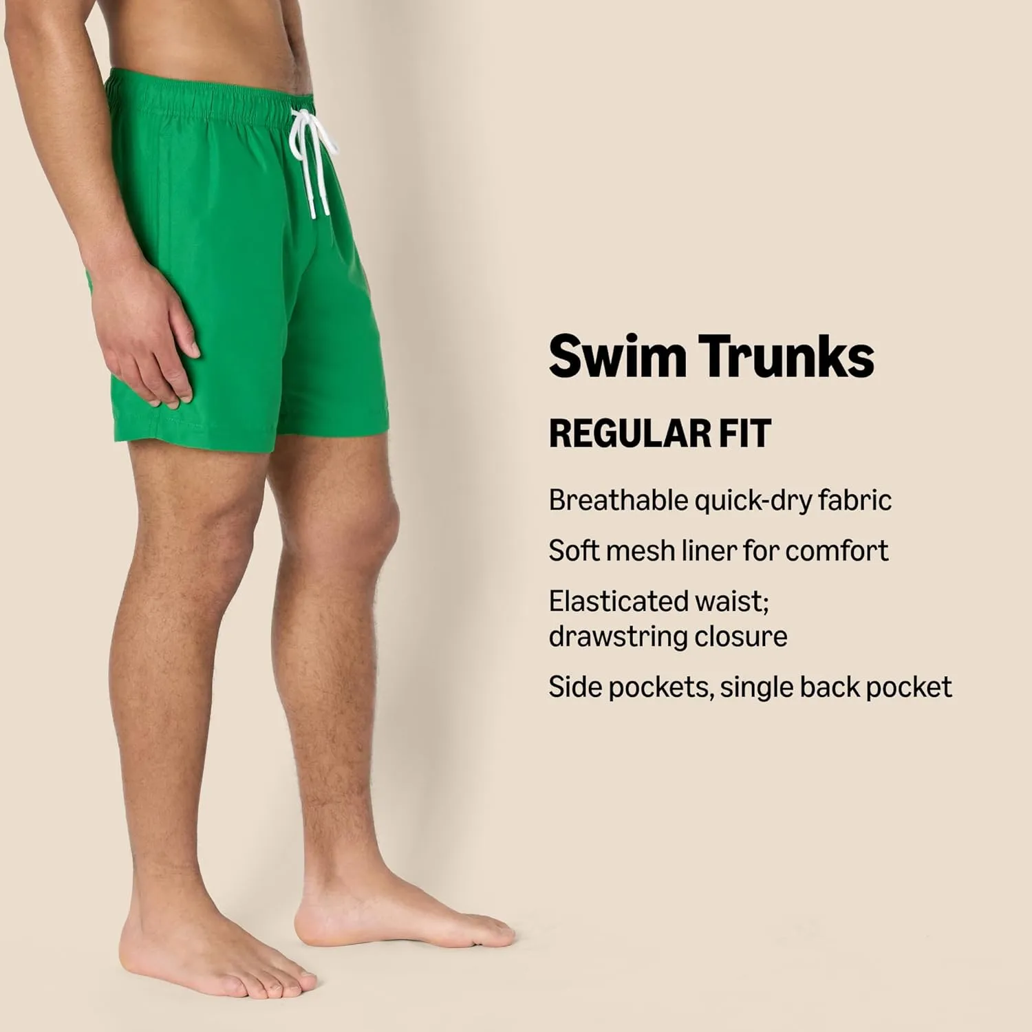 Amazon Essentials Men's 7" Swim Trunk