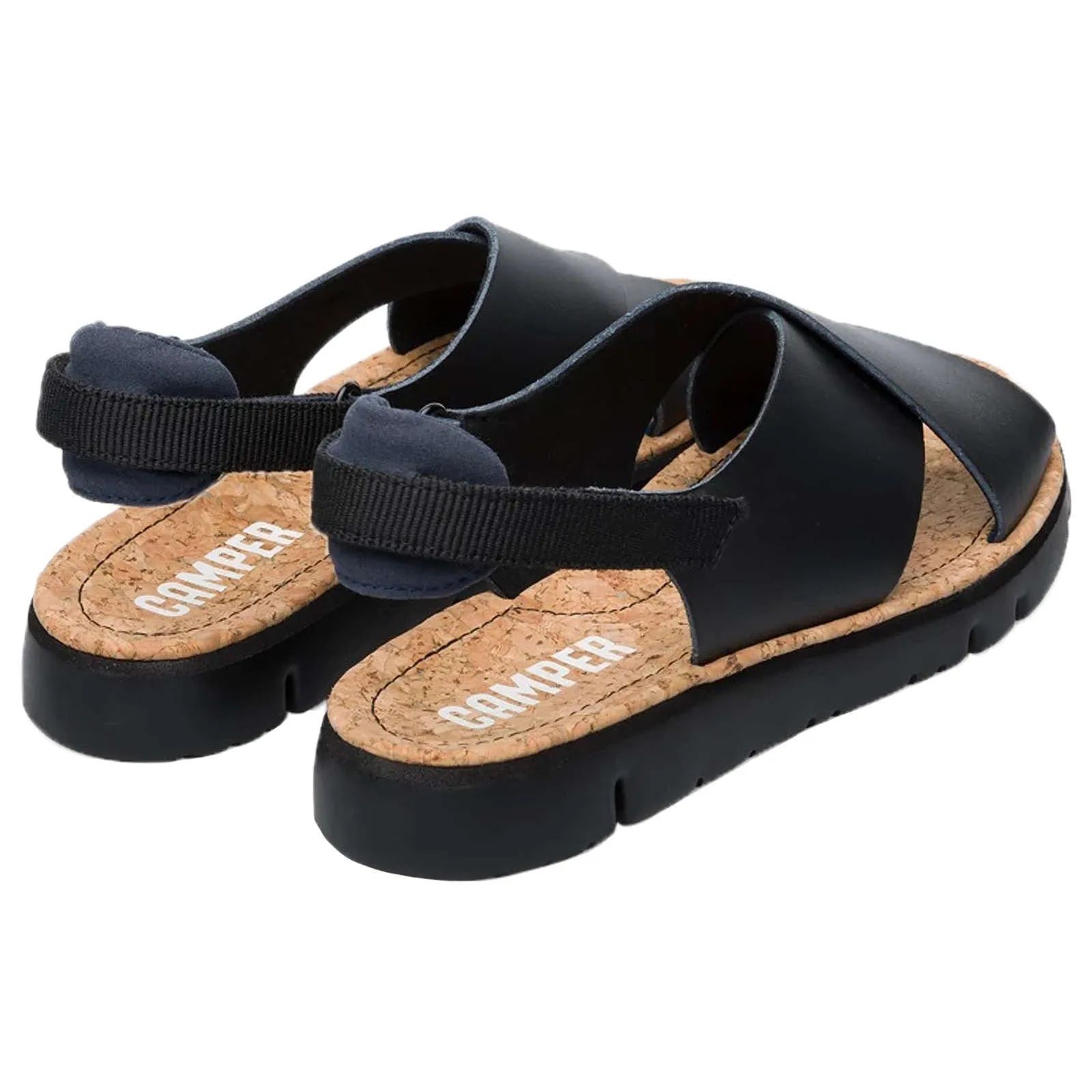 Camper Oruga Calfskin Leather & Textile Women's Open-Toe Sandals