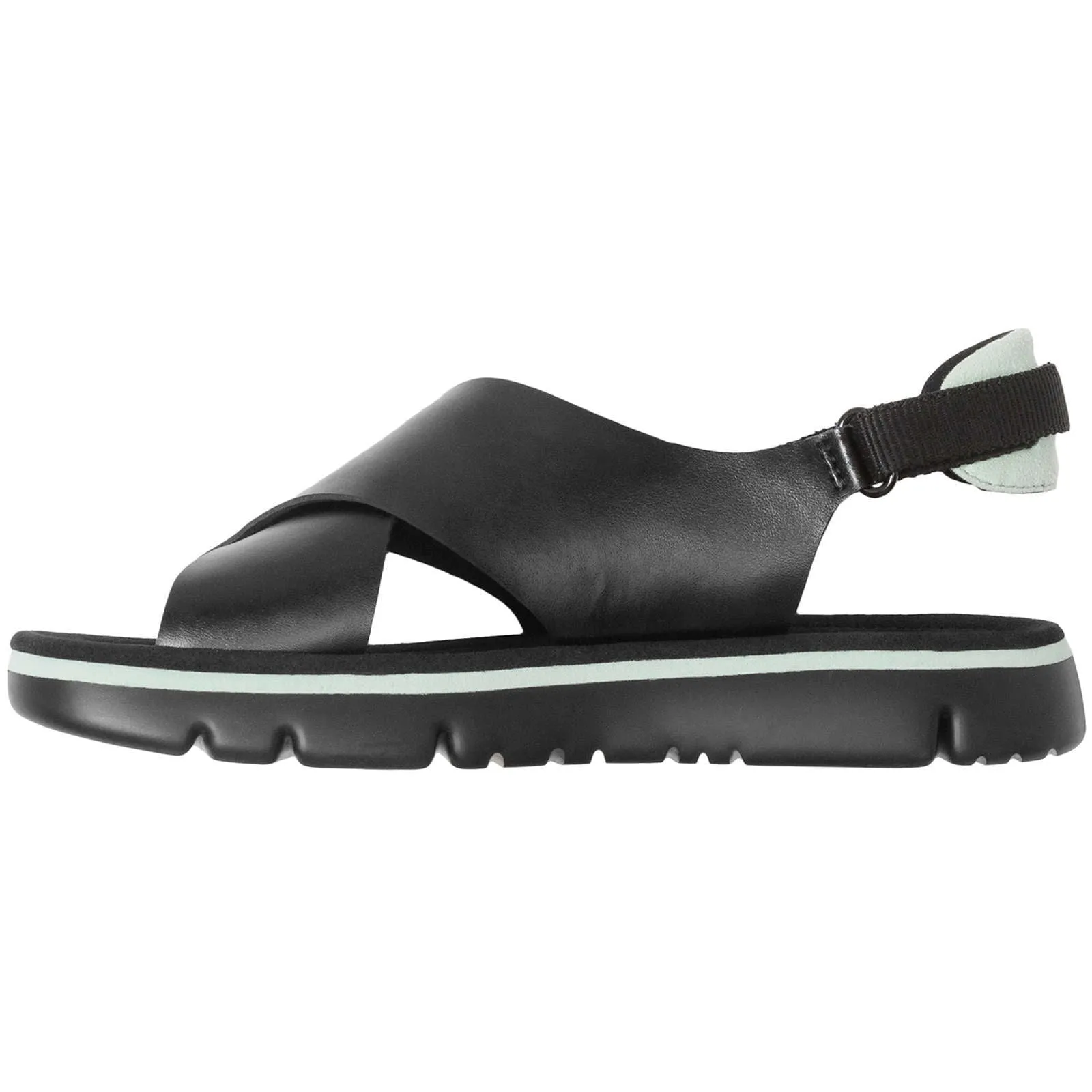 Camper Oruga Calfskin Leather & Textile Women's Open-Toe Sandals