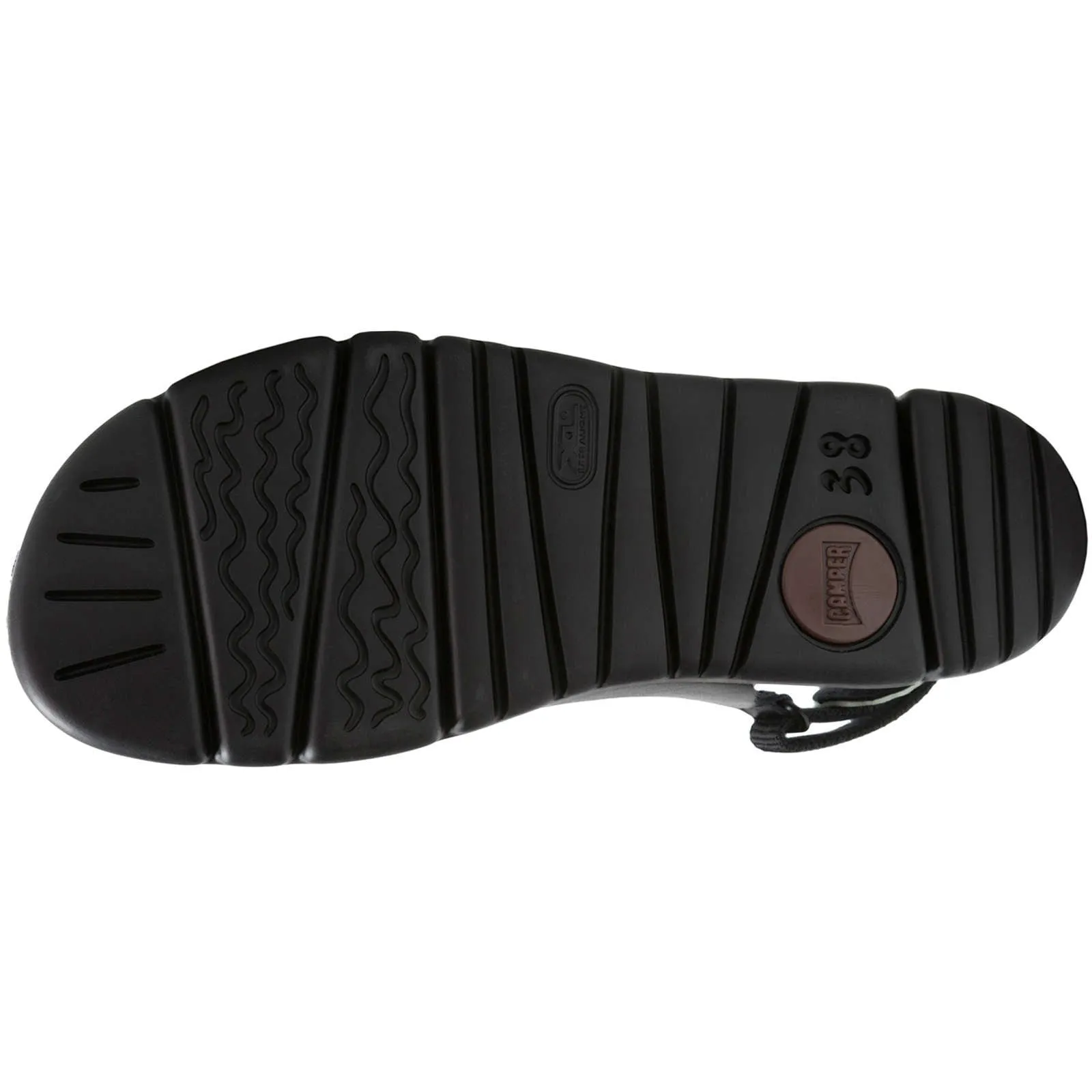 Camper Oruga Calfskin Leather & Textile Women's Open-Toe Sandals