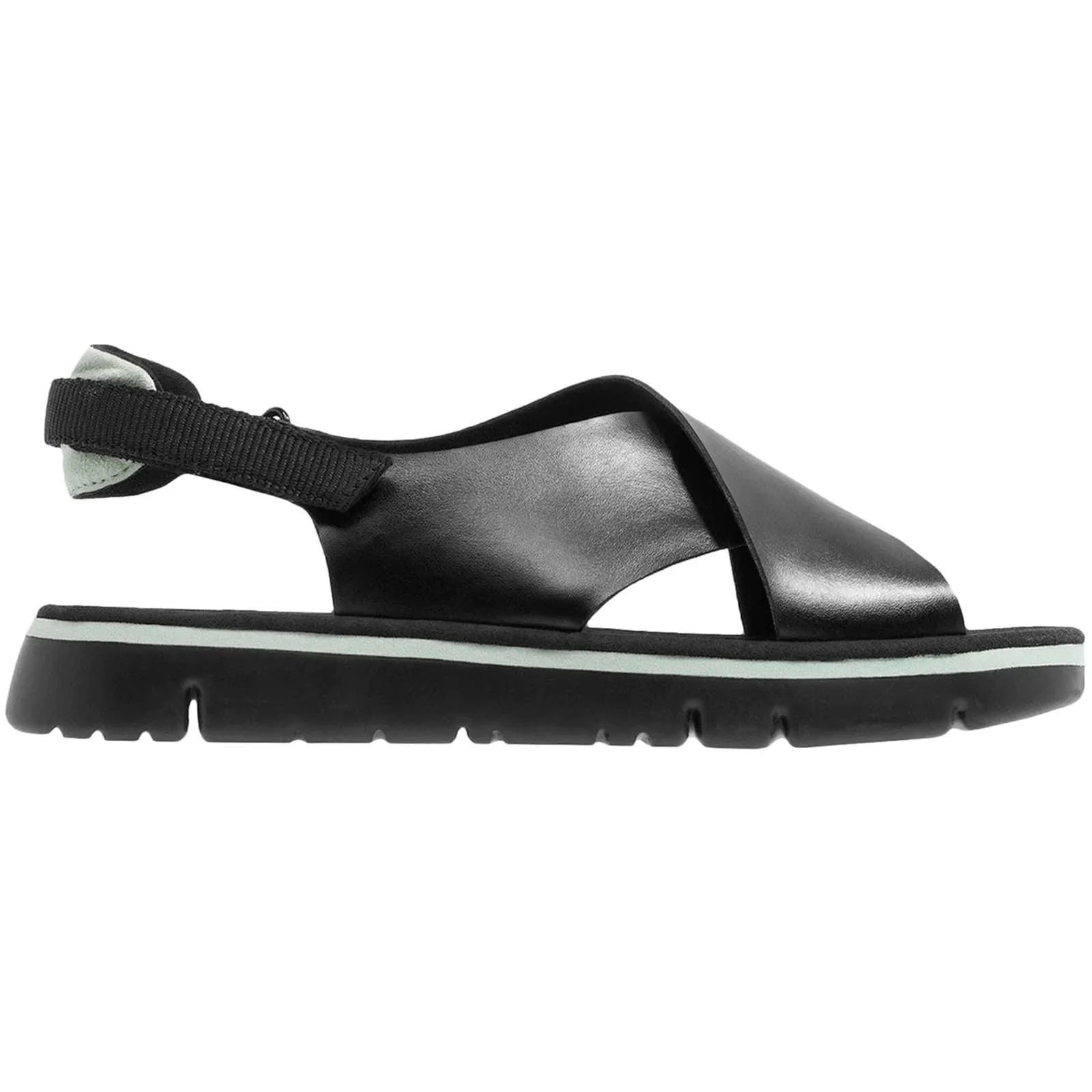 Camper Oruga Calfskin Leather & Textile Women's Open-Toe Sandals