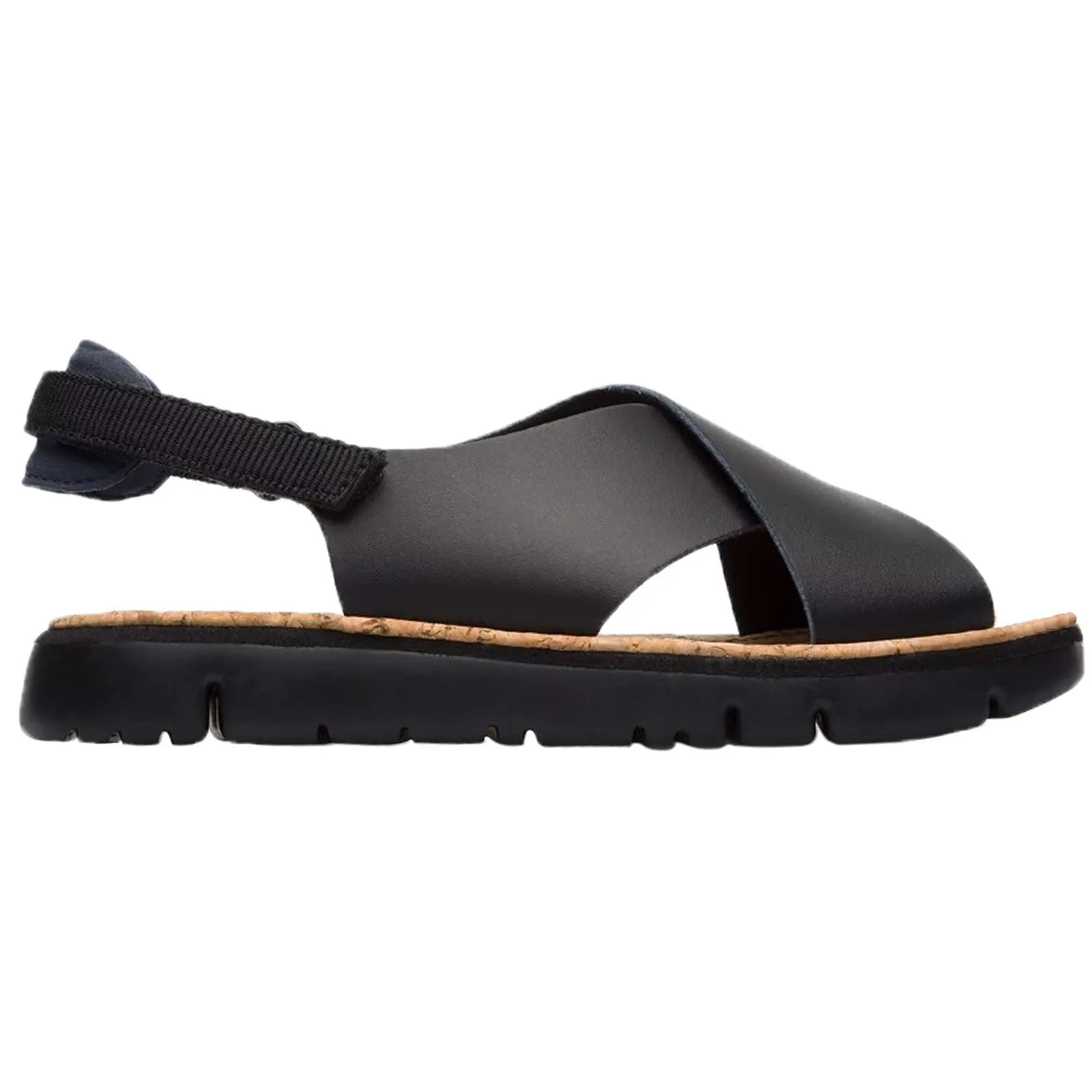 Camper Oruga Calfskin Leather & Textile Women's Open-Toe Sandals