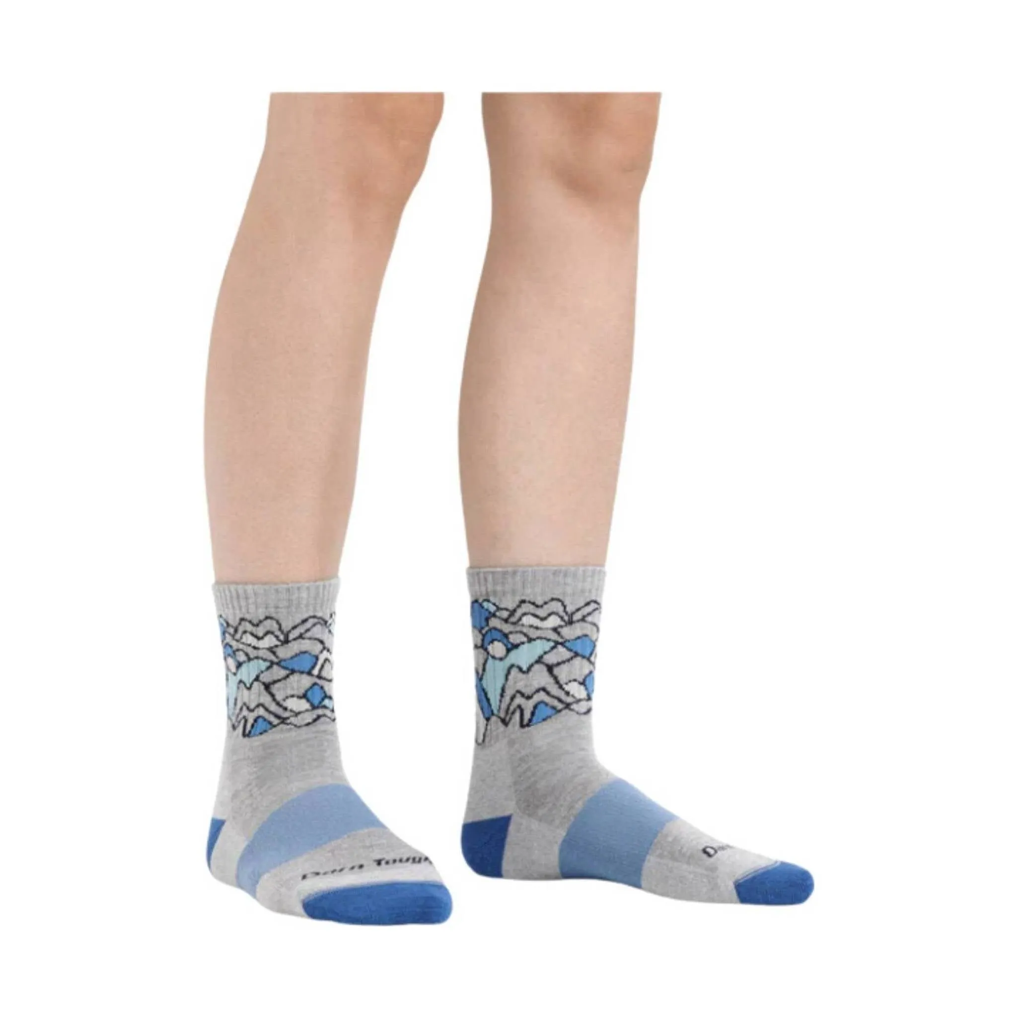 Darn Tough Vermont Women's Coolmax Zuni Micro Crew Midweight Hiking Sock - Light Gray