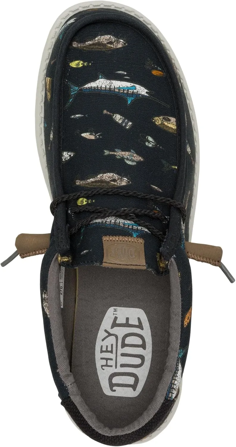 HEYDUDE Wally Marlin, Men??s Shoes, Men's Slip-on Loafers, Comfortable & Light-Weight