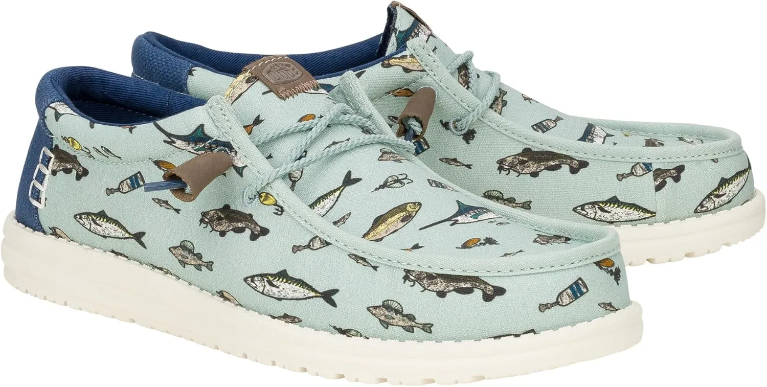 HEYDUDE Wally Marlin, Men??s Shoes, Men's Slip-on Loafers, Comfortable & Light-Weight