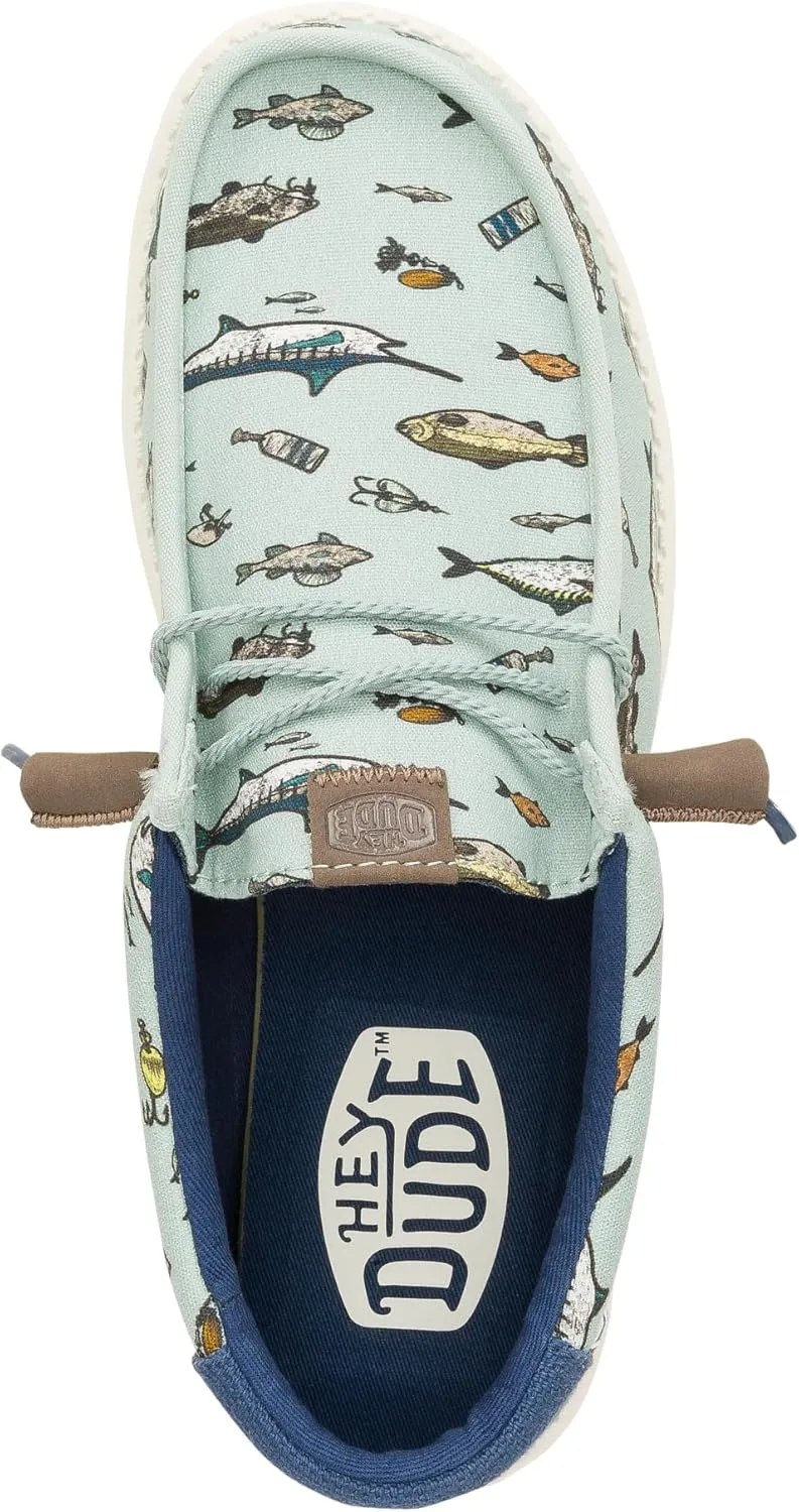 HEYDUDE Wally Marlin, Men??s Shoes, Men's Slip-on Loafers, Comfortable & Light-Weight
