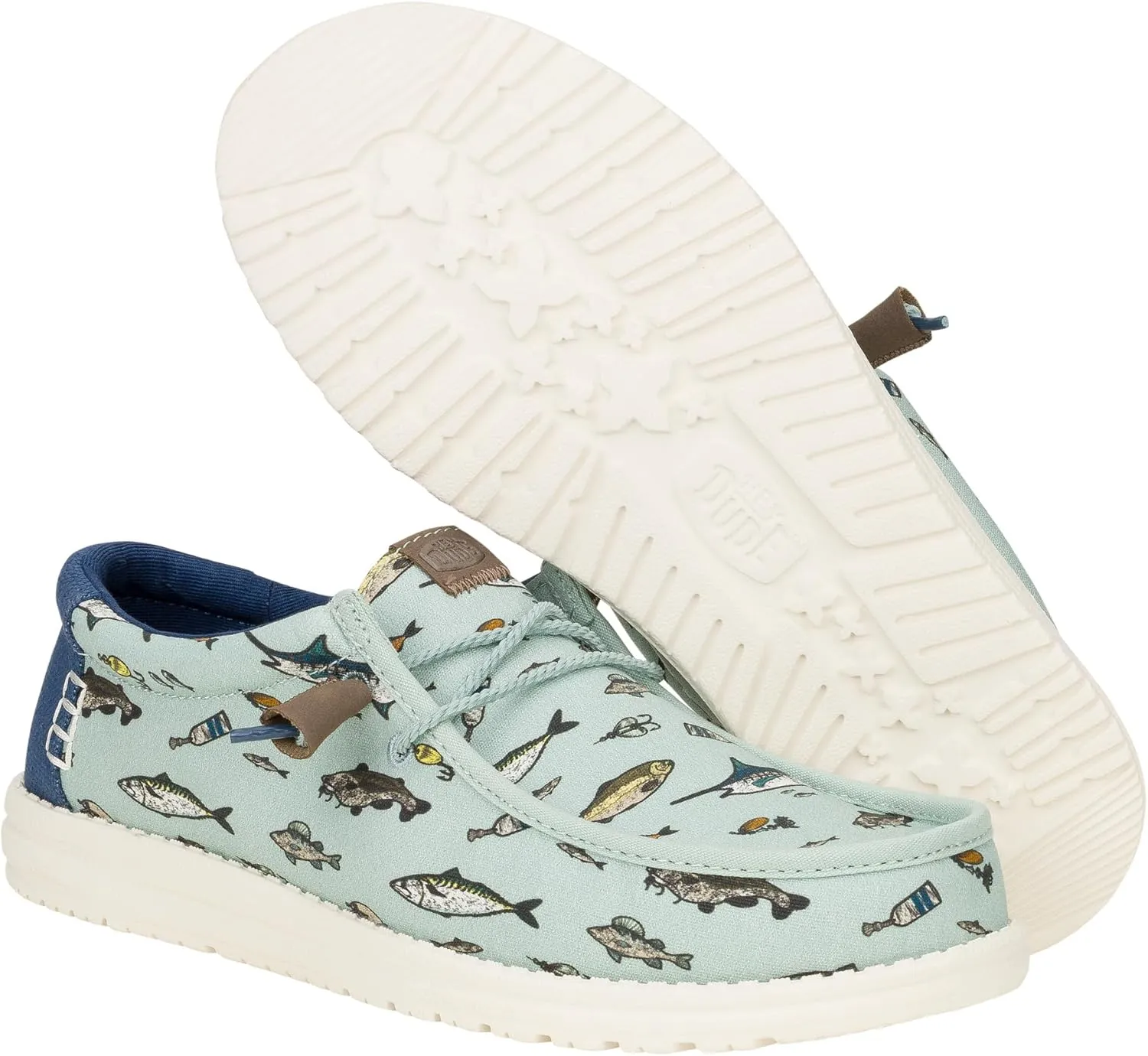 HEYDUDE Wally Marlin, Men??s Shoes, Men's Slip-on Loafers, Comfortable & Light-Weight