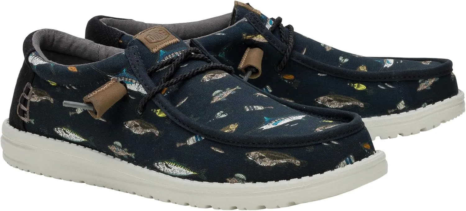 HEYDUDE Wally Marlin, Men??s Shoes, Men's Slip-on Loafers, Comfortable & Light-Weight