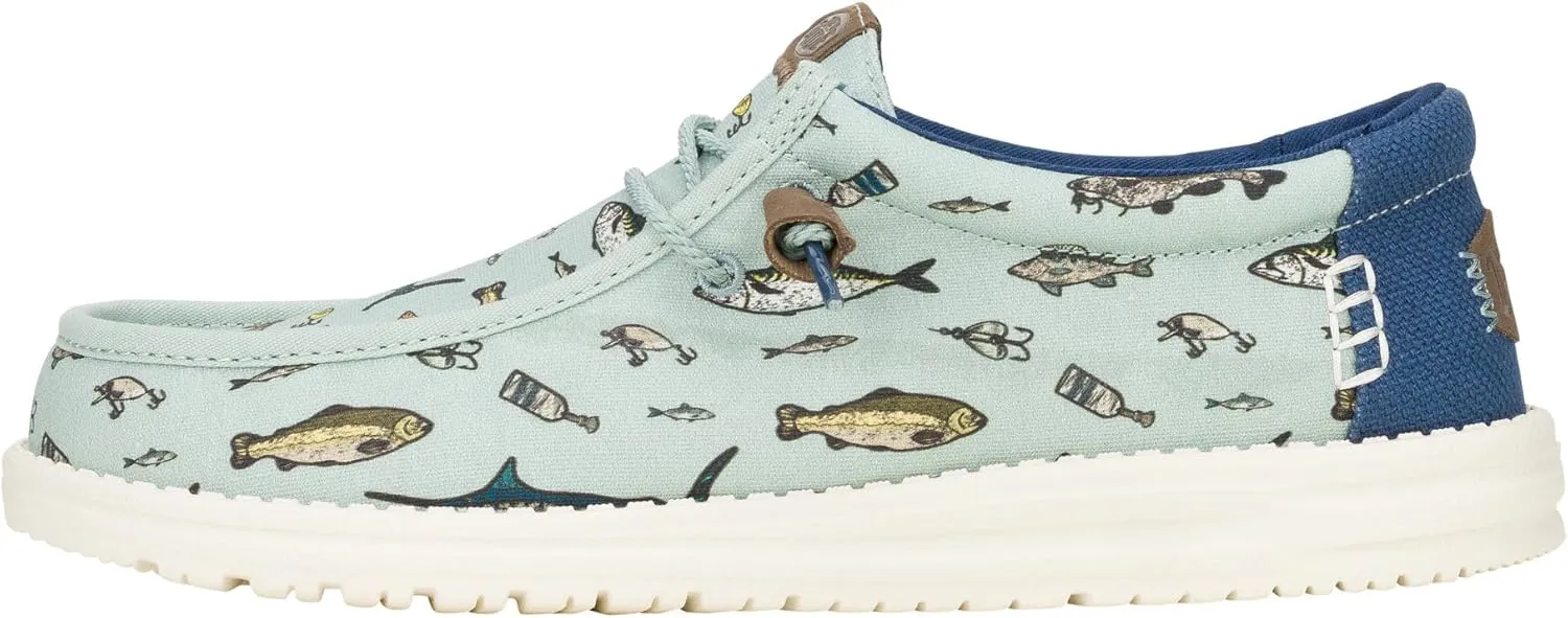 HEYDUDE Wally Marlin, Men??s Shoes, Men's Slip-on Loafers, Comfortable & Light-Weight