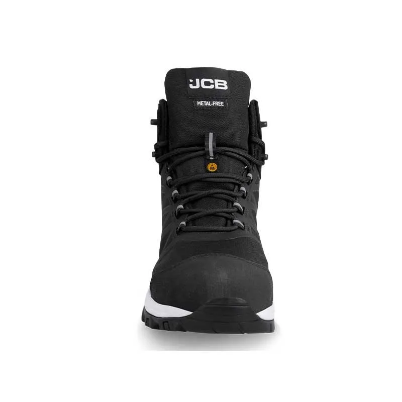 JCB Supreme Hi Top Black/White Carbon Toe