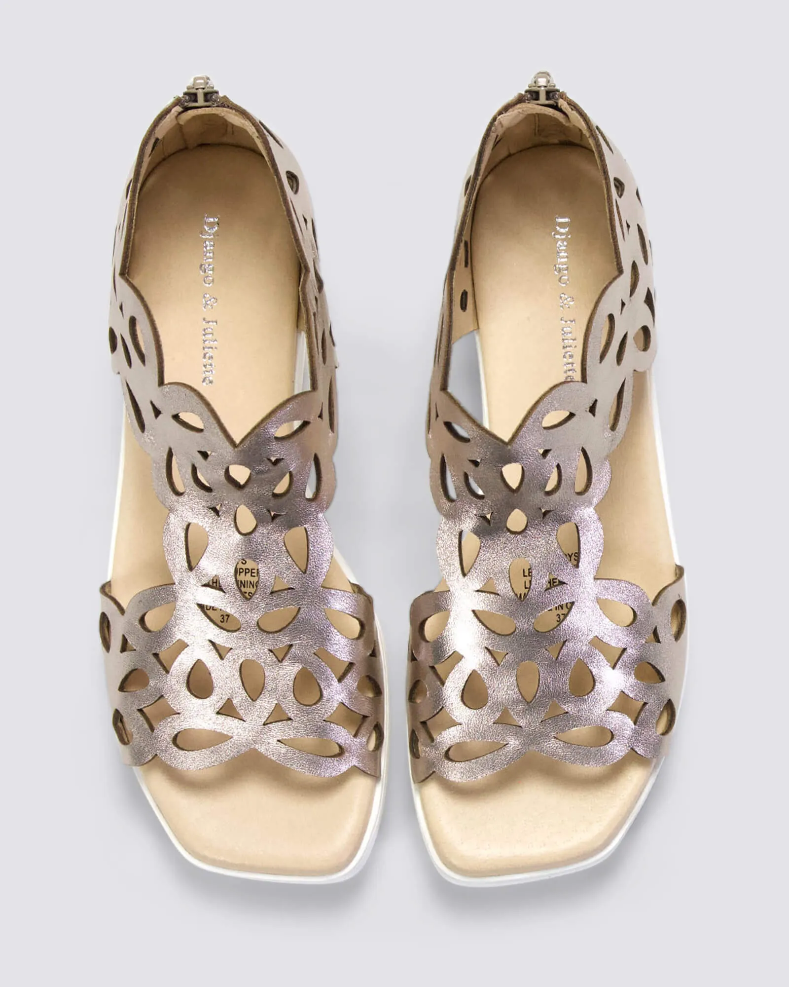 JELODYS SANDALS PLATINO LEATHER