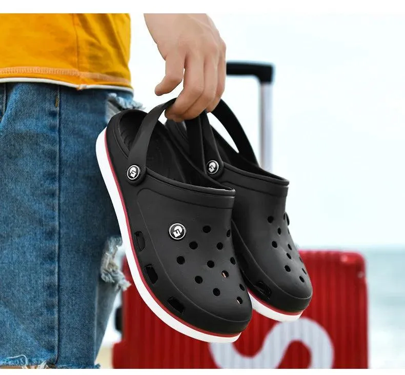 Men's Soft Bottom Beach Sandals: Comfortable and Breathable Footwear Clogs