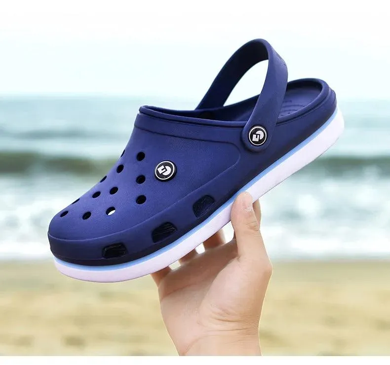 Men's Soft Bottom Beach Sandals: Comfortable and Breathable Footwear Clogs