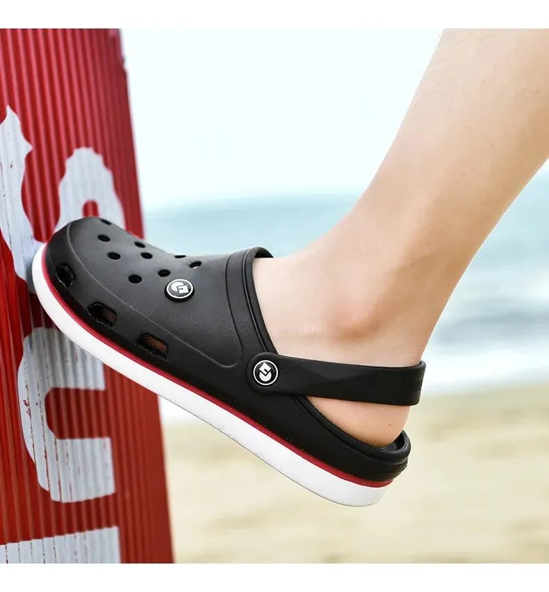 Men's Soft Bottom Beach Sandals: Comfortable and Breathable Footwear Clogs