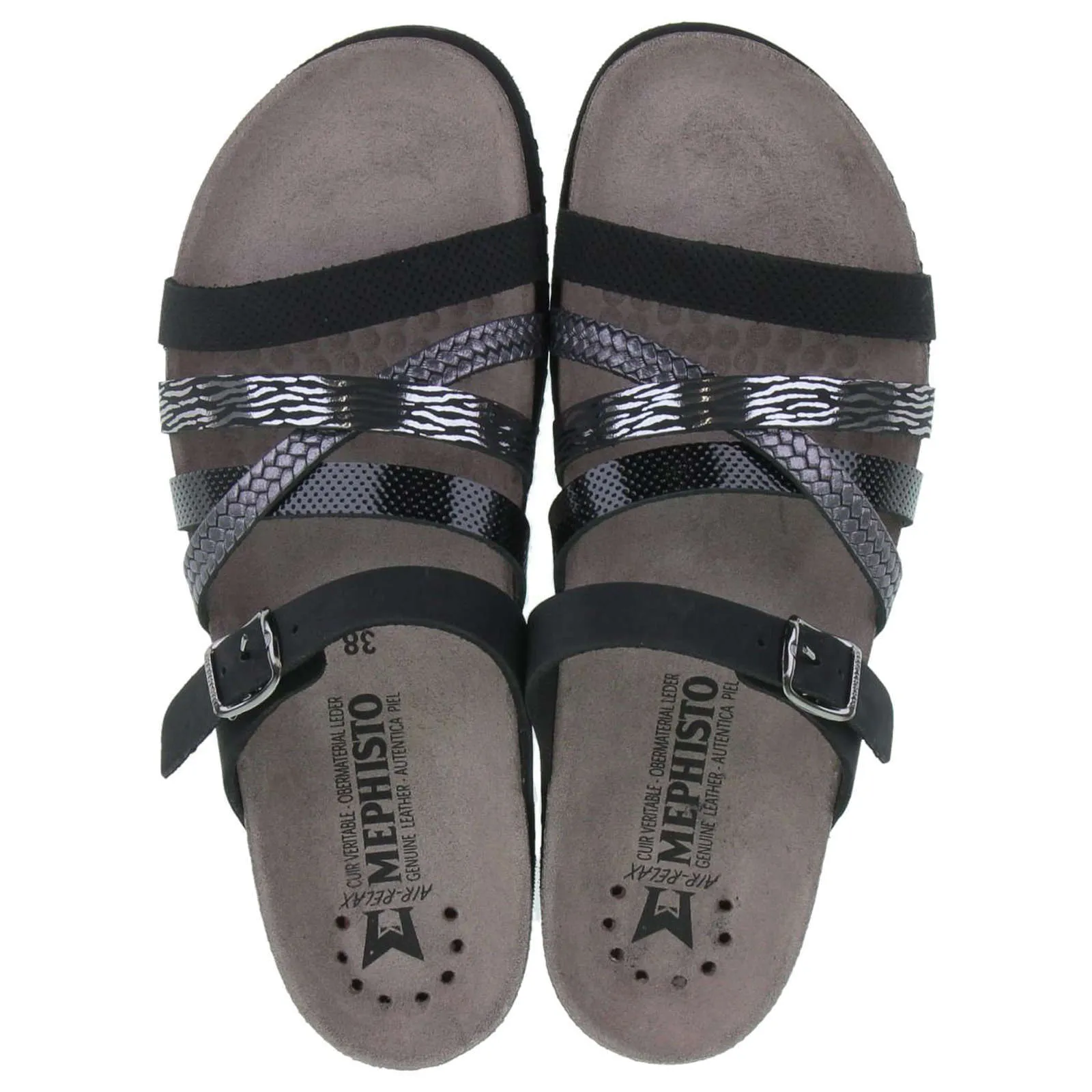 Mephisto Huleda H131 Leather Women's Slides Sandals