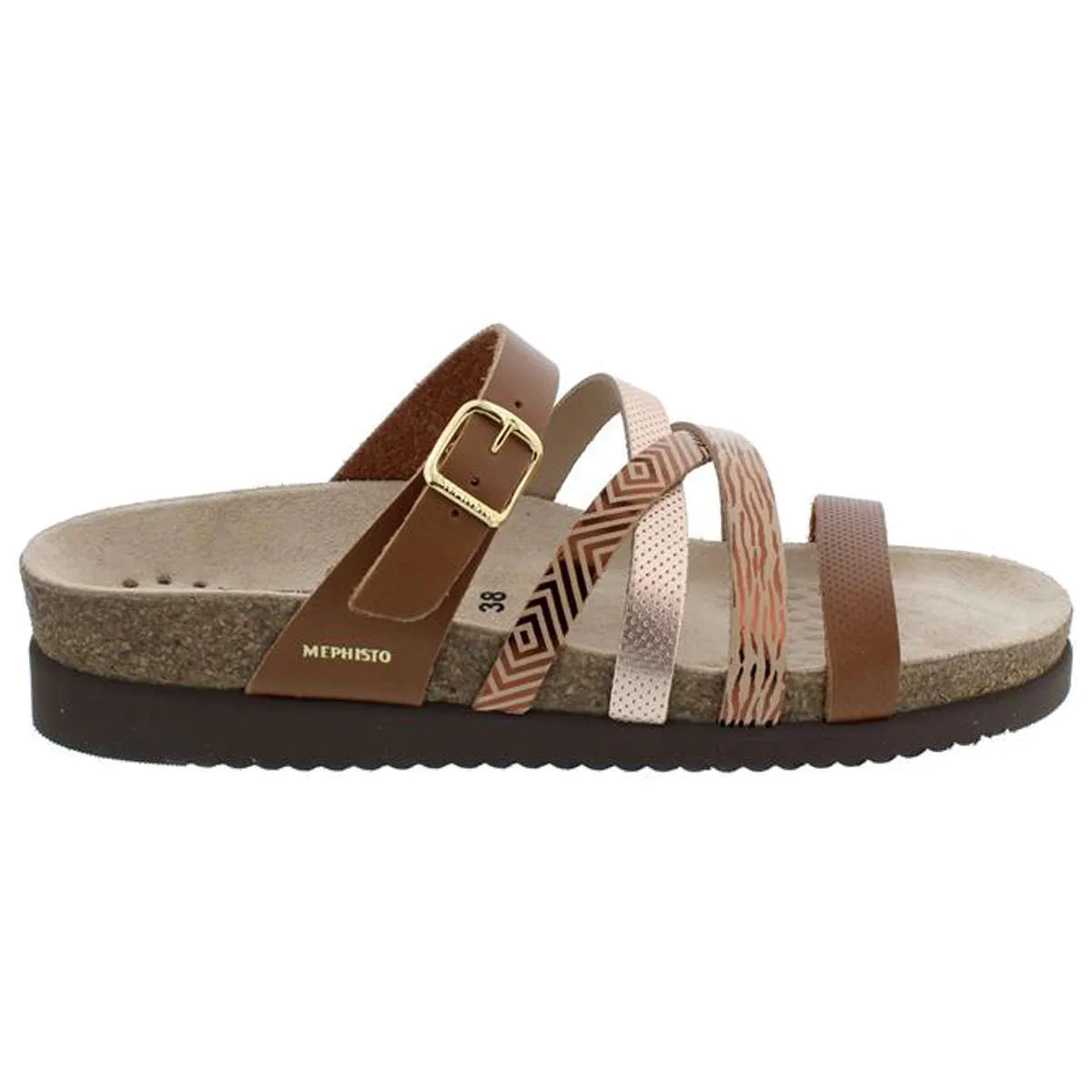 Mephisto Huleda H131 Leather Women's Slides Sandals