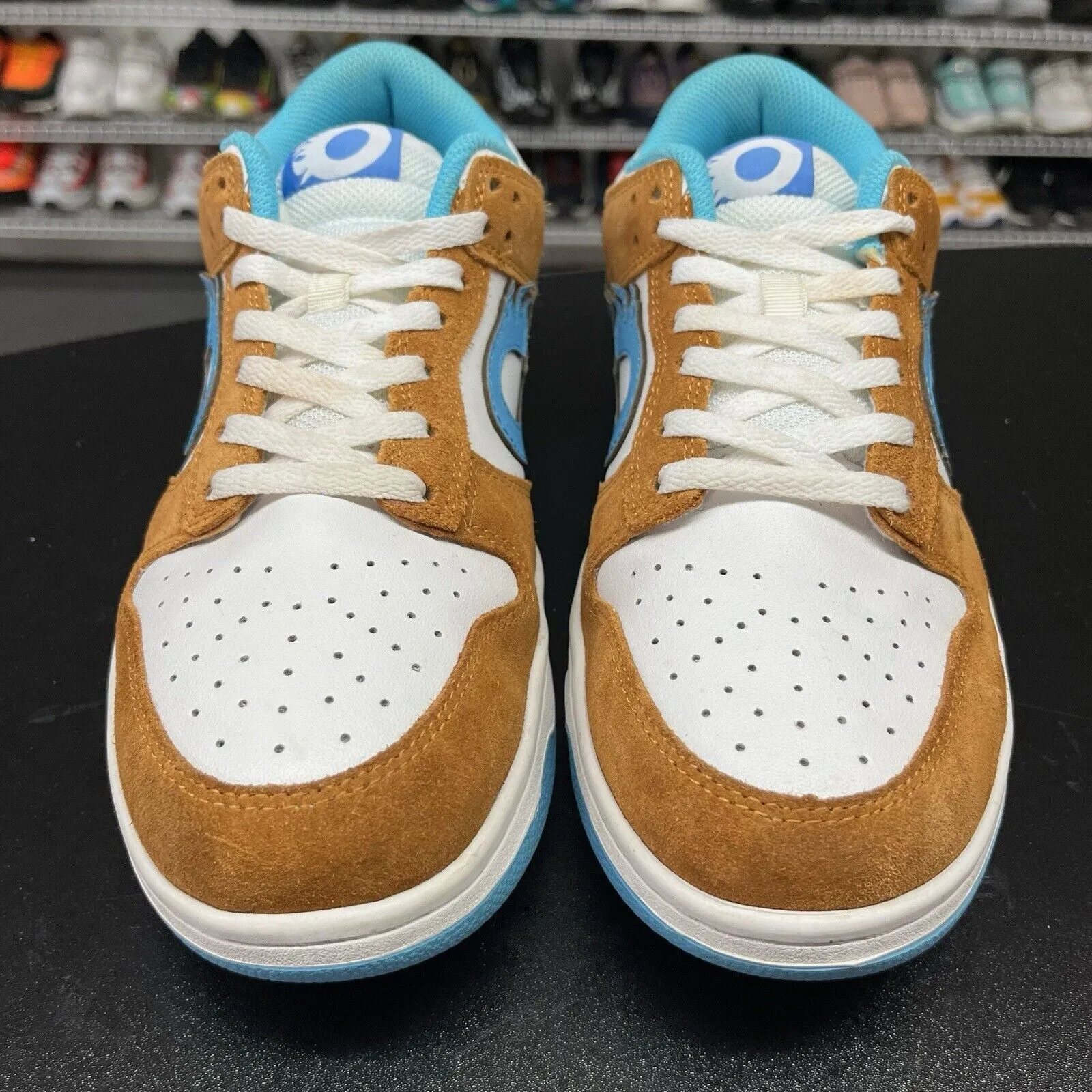 Octane Low Flammable Blue Brown Sneaker 248313 OCT men's Size 12