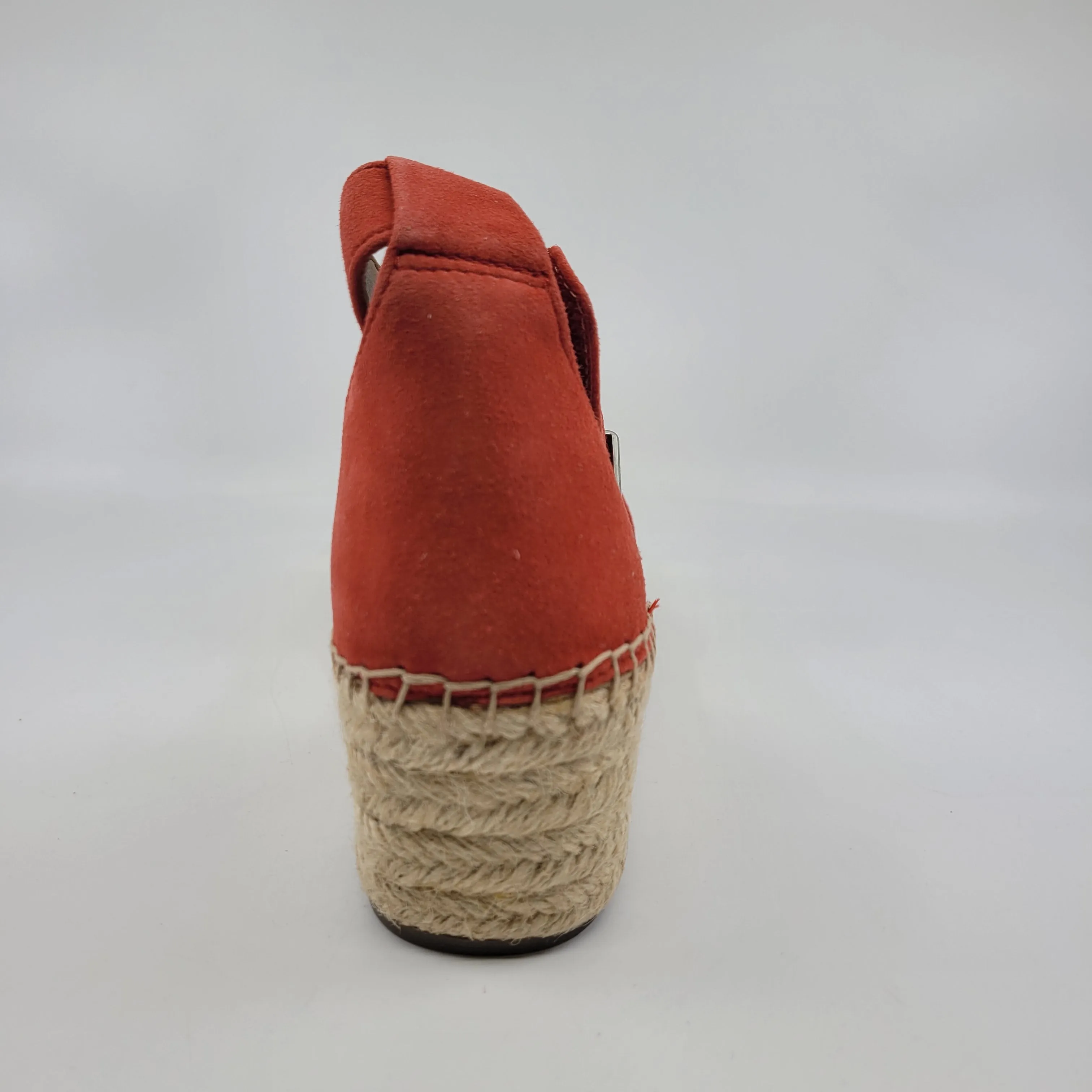Pela Red Suede Franco Sarto Wedge Sandal