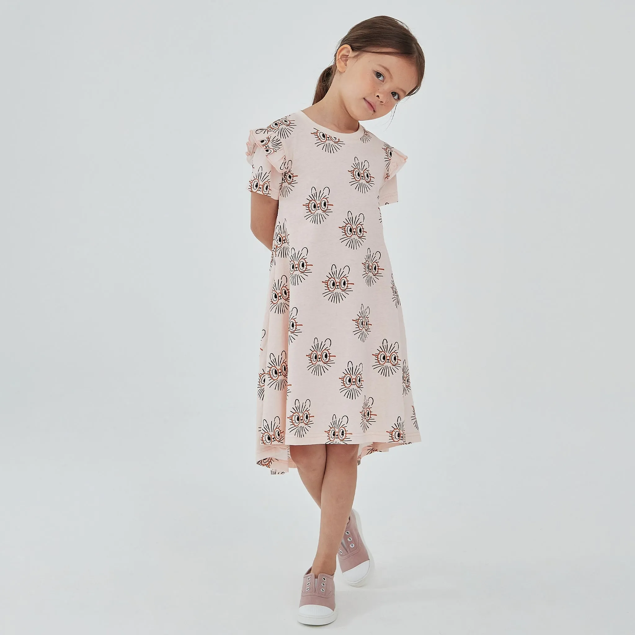 Print Frill Dress