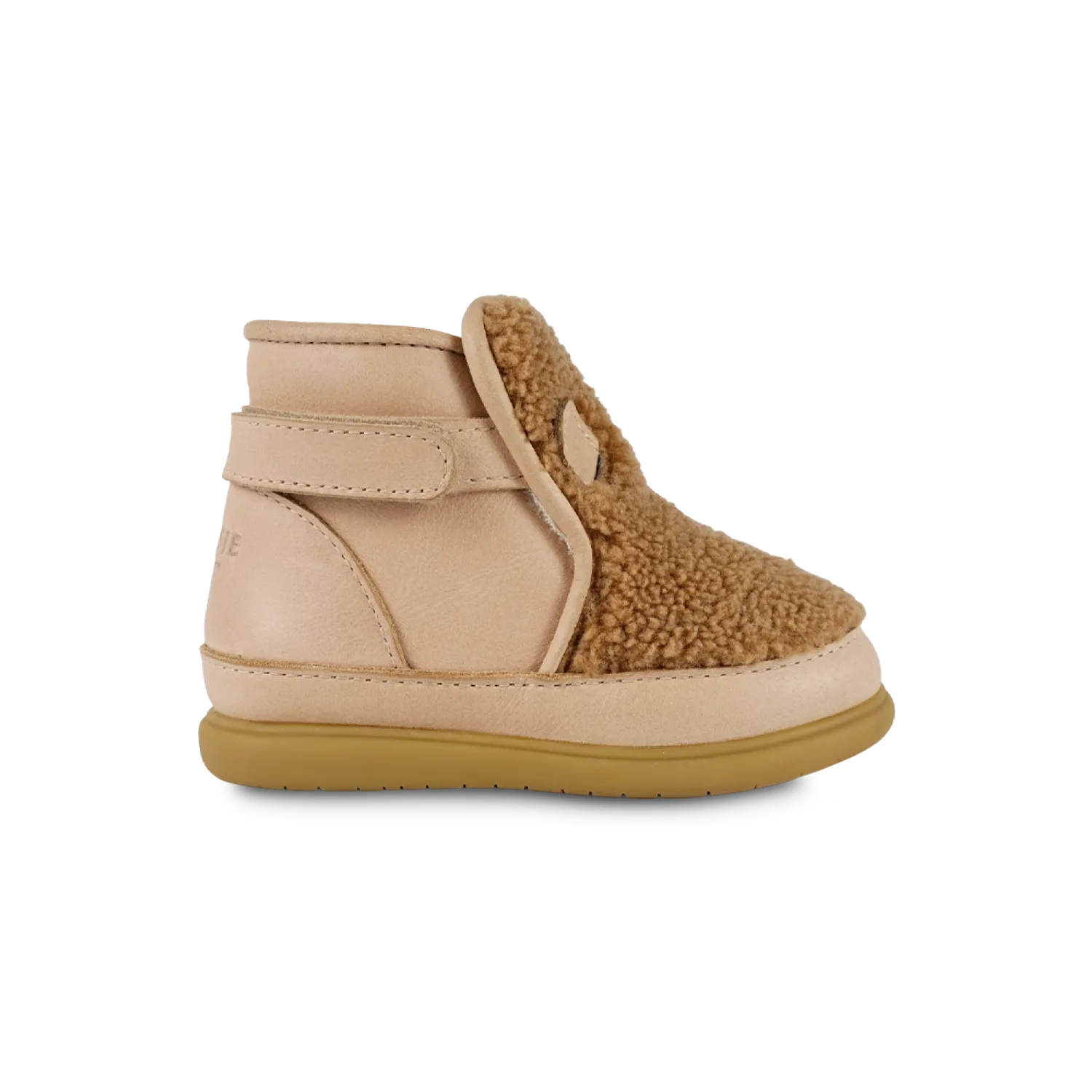 Roumi Shoes | Teddy Bear | Light Maple Curly Faux Fur