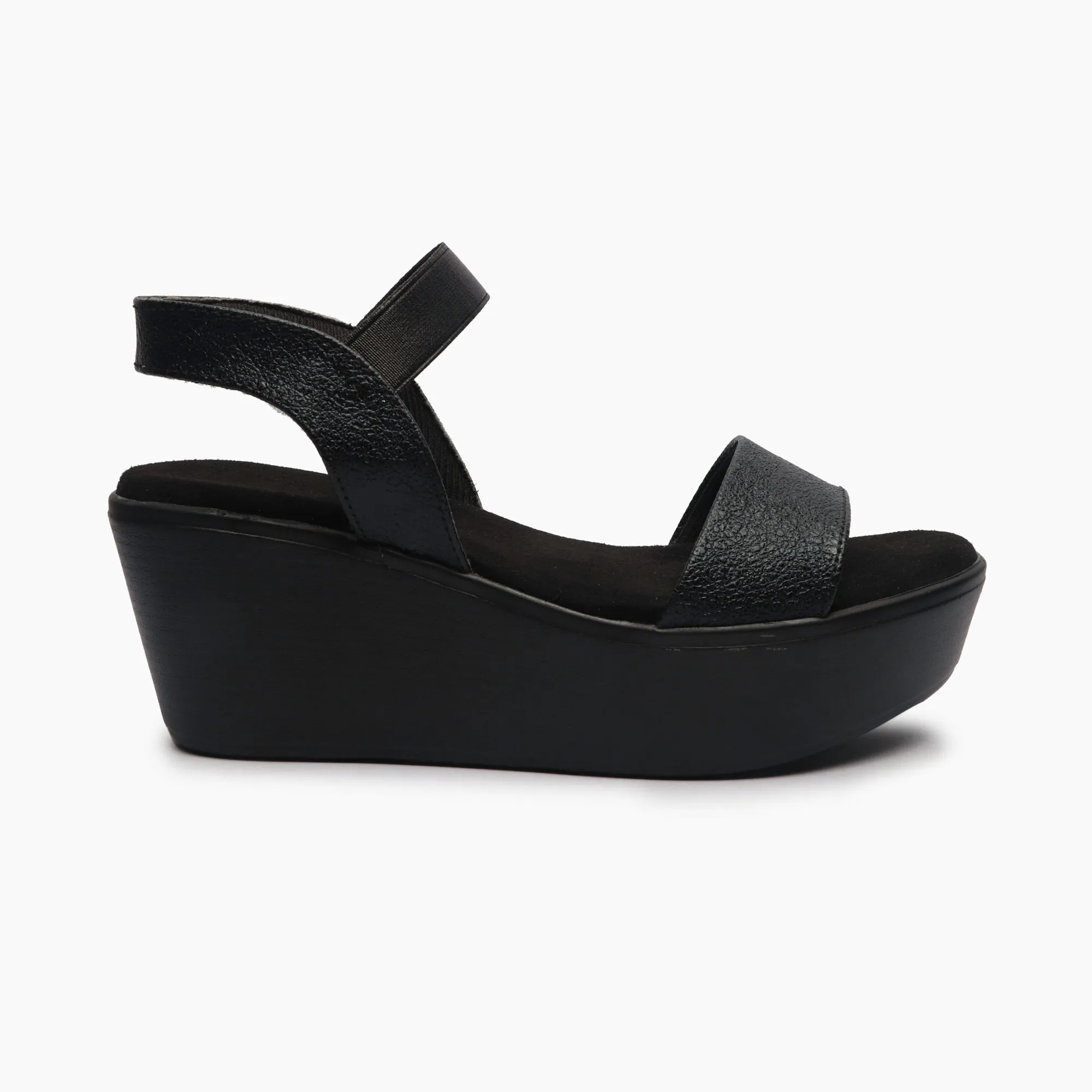 Shimmery Wedge Sandals