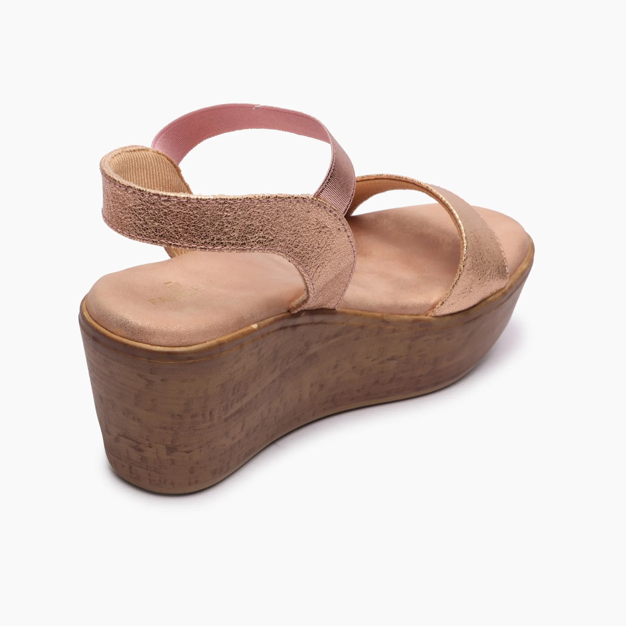 Shimmery Wedge Sandals