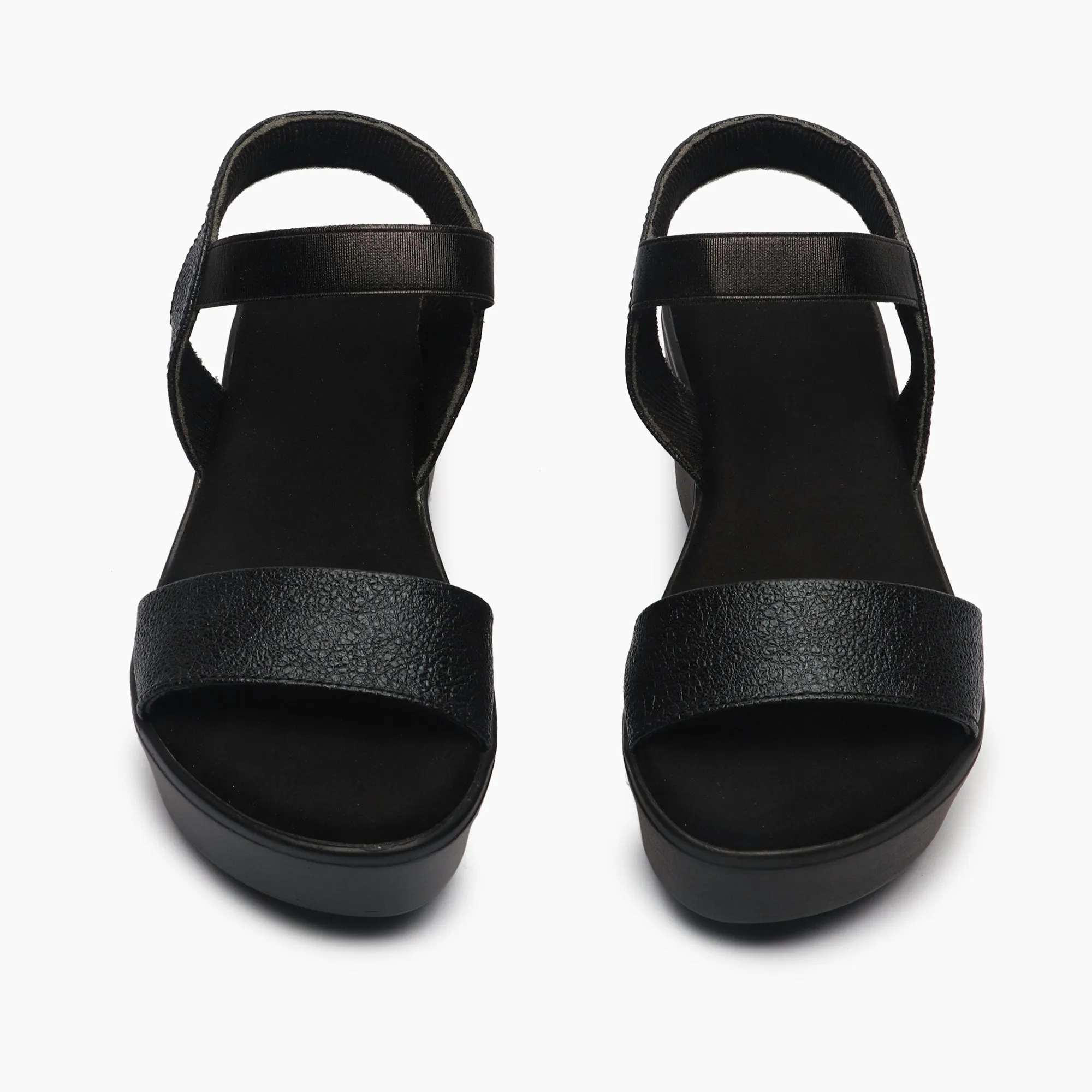 Shimmery Wedge Sandals