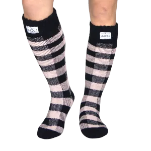 Tall Boot Socks - Blush Lumberjack
