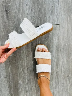 White Beach You To It Sandals